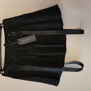 Black Dolls Kill Skirt, Goddess Power Embroidery